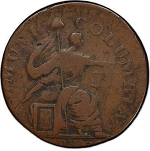 image for: 1785 IMMCOL GEORGE III. COPPER PATTERN. PCGS VG10