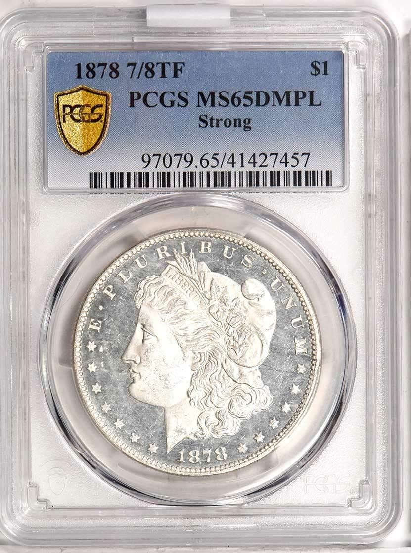 1878 7/8TF $1  Strong MS DMPL MS65 DMPL CAC thumbnail 8
