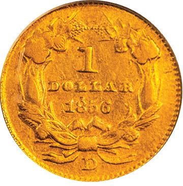 image for: G$1 1856-D PCGS XF45