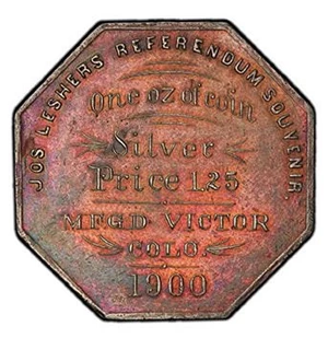 image for: LESHER 1900 HK-787. TYPE 1 SILVER.PCGS AU55 CAC