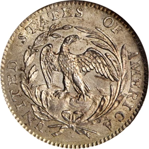 image for: 1796 Draped Bust Half Dime. LM-1. Rarity-3. LIKERTY. MS-65 (NGC).