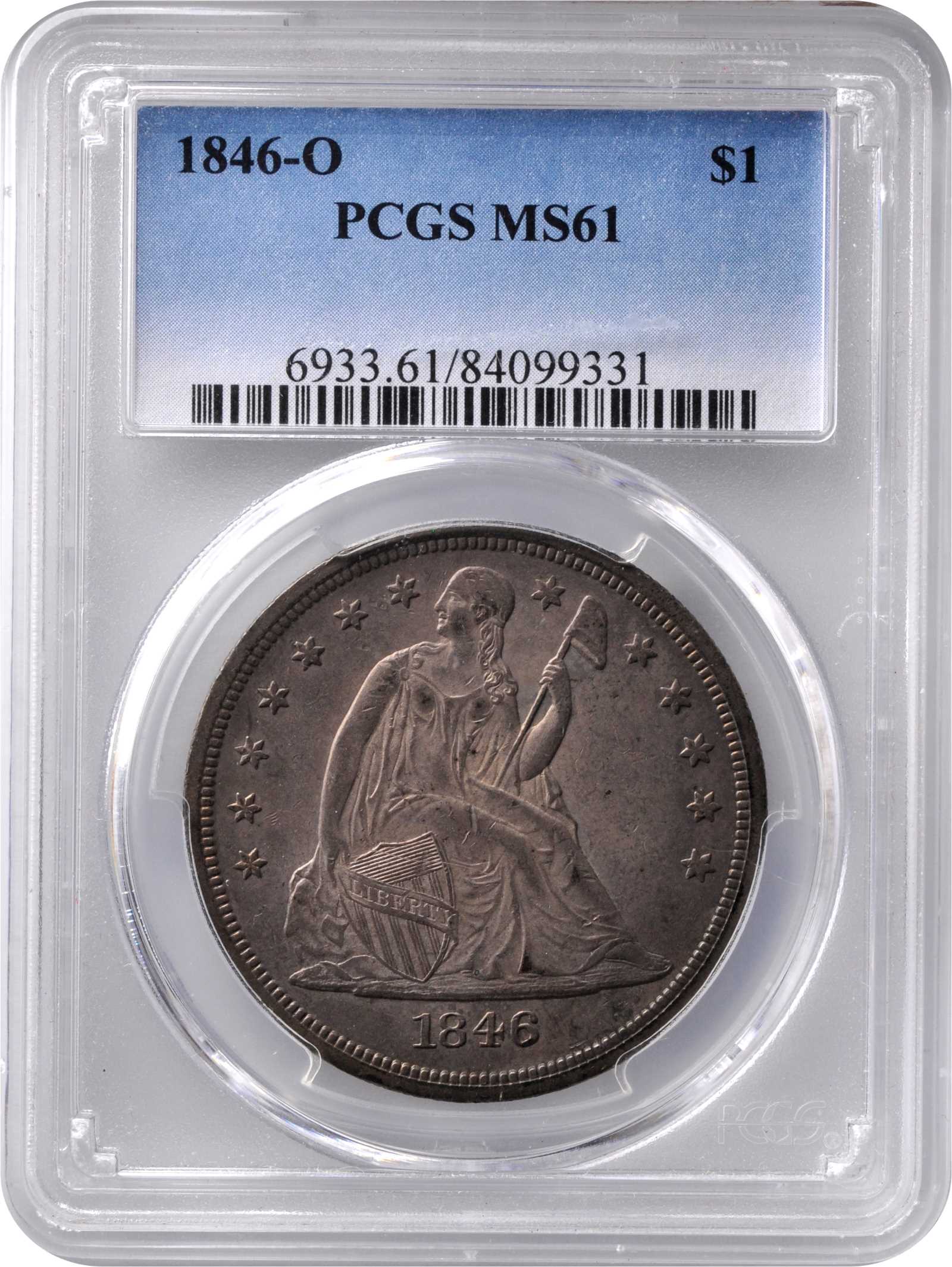 1846-O $1 AU58 thumbnail 8