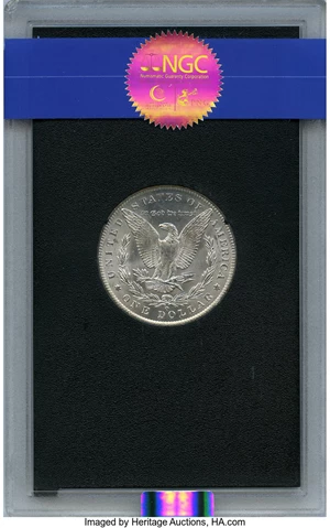 image for: 1885-O $1 GSA MS66 NGC. NGC Census: (0/0). PCGS Population: (0/0). MS66. Mintage 9,185,000. ...