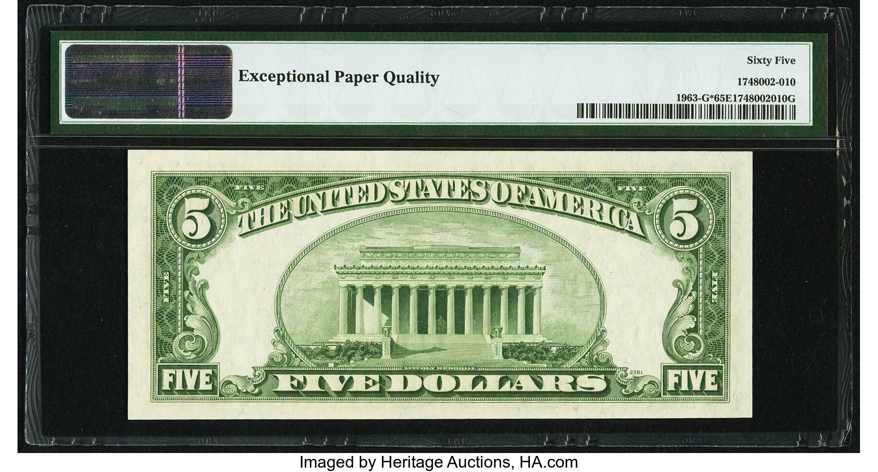image for: Fr. 1963-G* $5 1950B Federal Reserve Note. PMG Gem Uncirculated 65 EPQ....