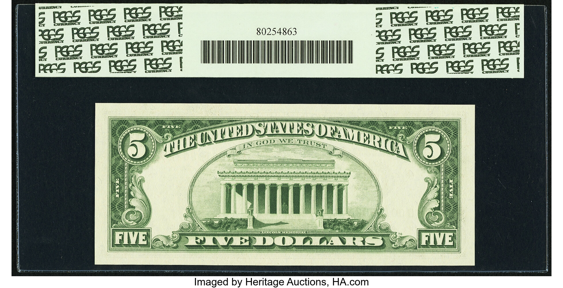 image for: Fr. 1969-D* $5 1969 Federal Reserve Note. PCGS Superb Gem New 68PPQ....