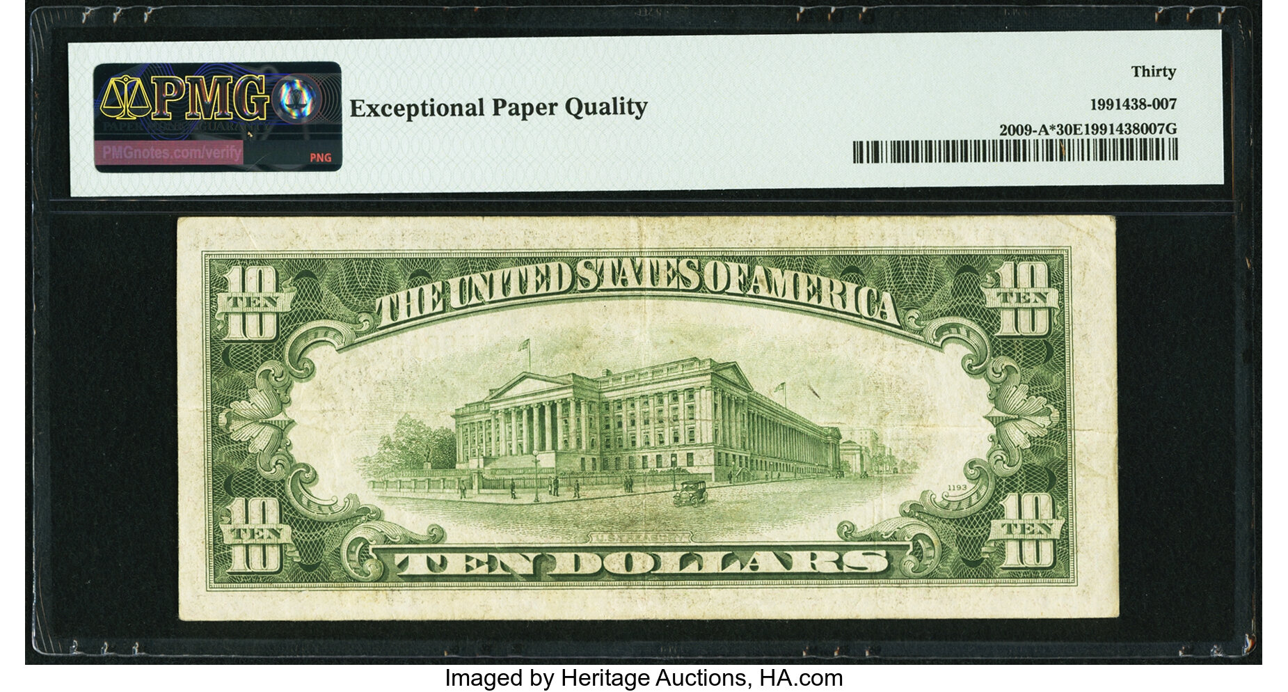 image for: Fr. 2009-A* $10 1934D Federal Reserve Note. PMG Very Fine 30 EPQ....
