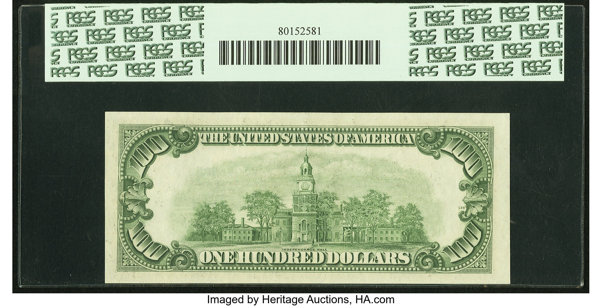 image for: Fr. 2161-D* $100 1950D Federal Reserve Star Note. PCGS About New 53PPQ....