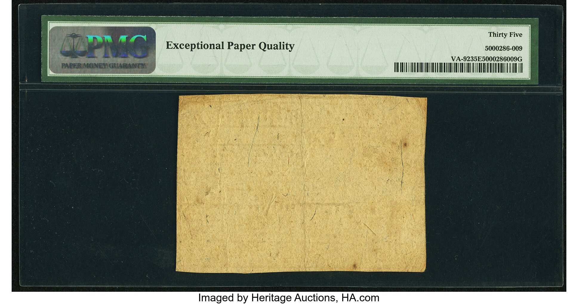 image for: Virginia May 6, 1776 5s PMG Choice Very Fine 35 EPQ....