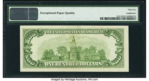 image for: Fr. 2157-F $100 1950 Federal Reserve Note. PMG About Uncirculated 55 EPQ....