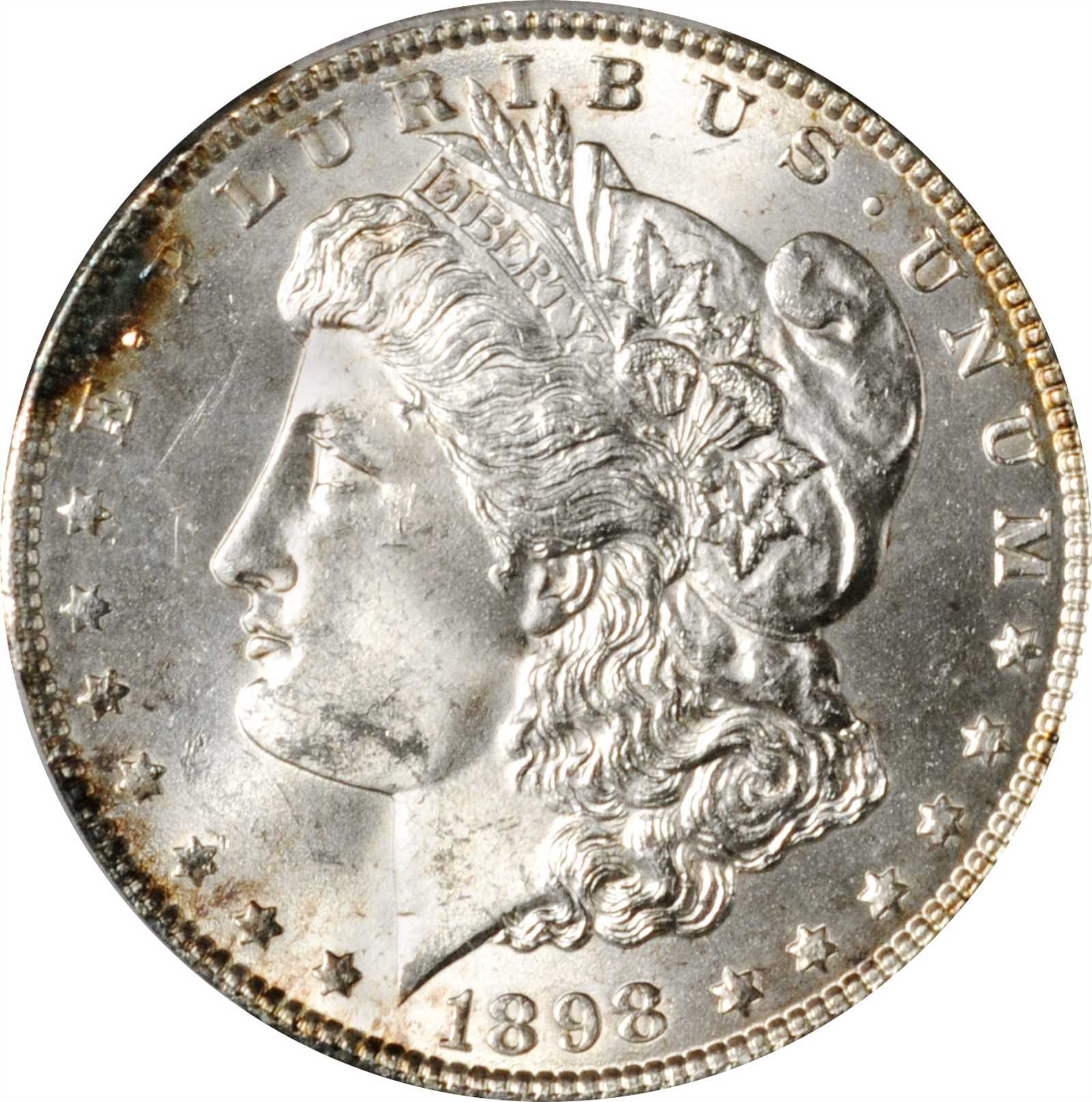 1898 Morgan Silver Dollar. Unc Details--Altered Surfaces (PCGS).