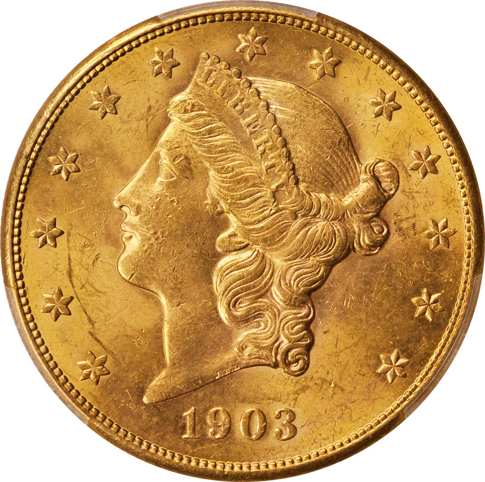 1903-S Liberty Head Double Eagle. Unc Details--Altered Surfaces (PCGS).