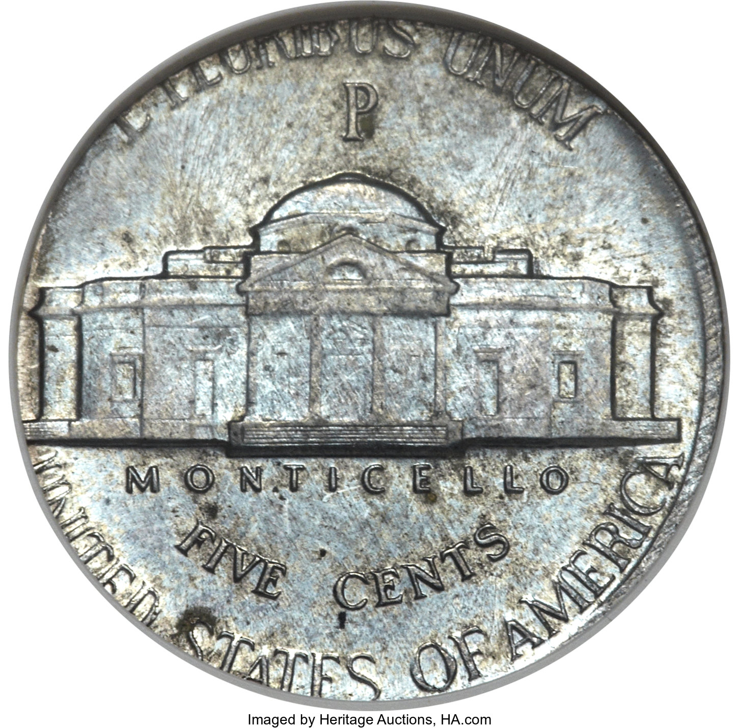 1943-P 5c Silver MS60 CAC thumbnail 7