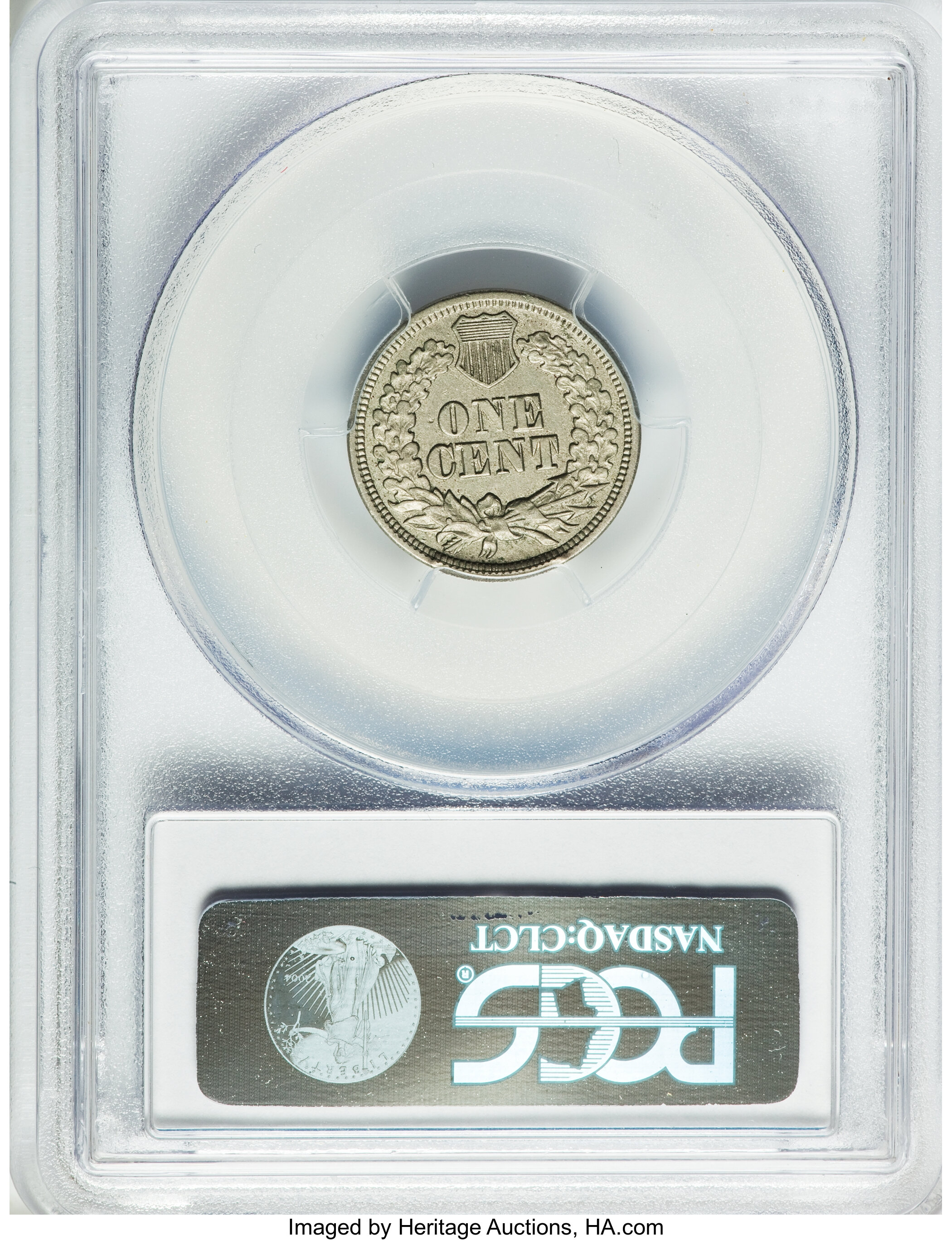 image for: 1865 1C One Cent, Judd-404, Pollock-473, Low R.7, PR55 PCGS....