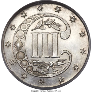 image for: 1869 3CS MS67 NGC. Breen-2959....