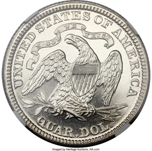 image for: 1884 25C PR69 Cameo NGC. Briggs 2-B. ...