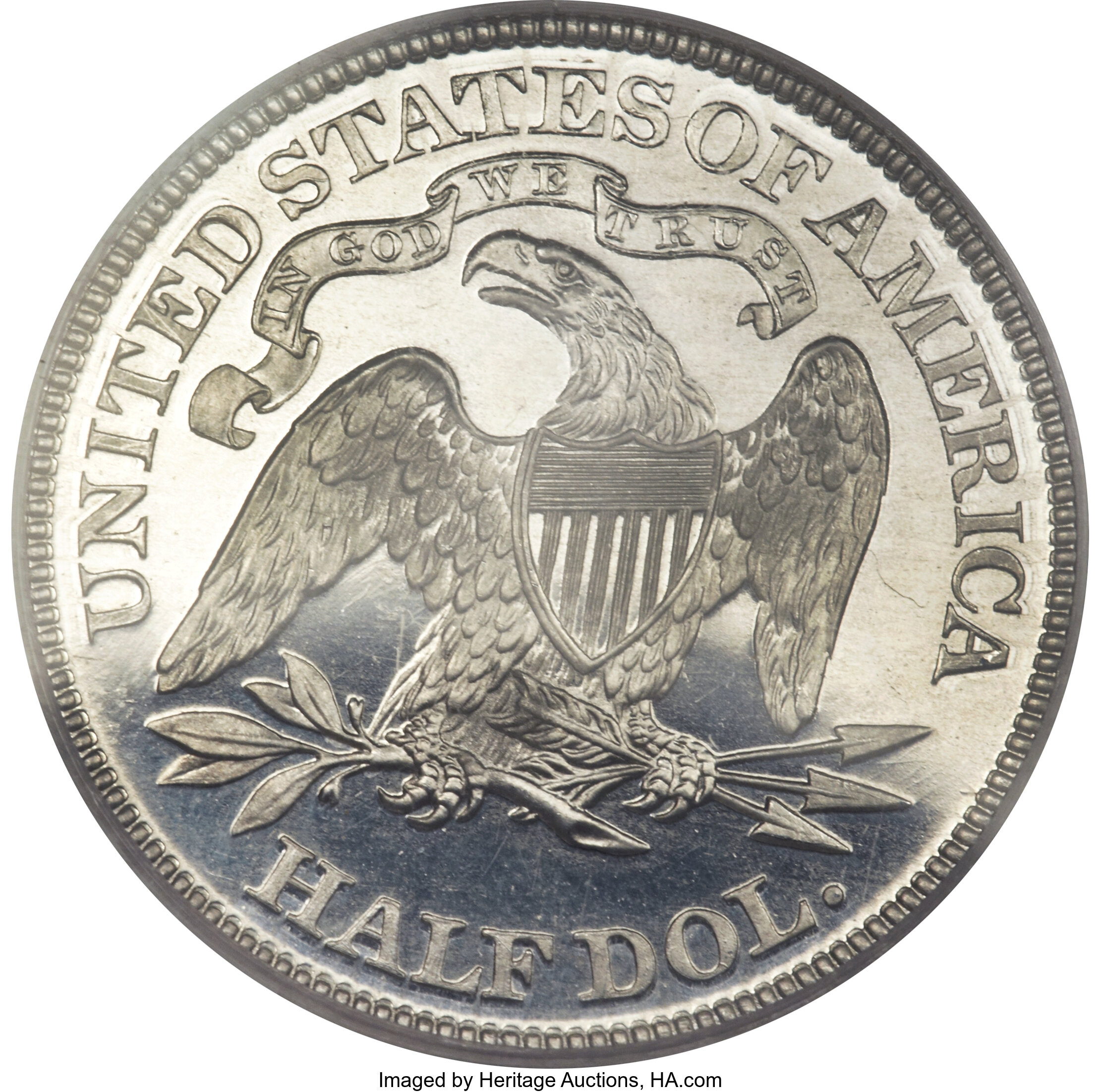 image for: 1870 50C Half Dollar, Judd-938, Pollock-1045, High R.7, PR65 Cameo PCGS. CAC....
