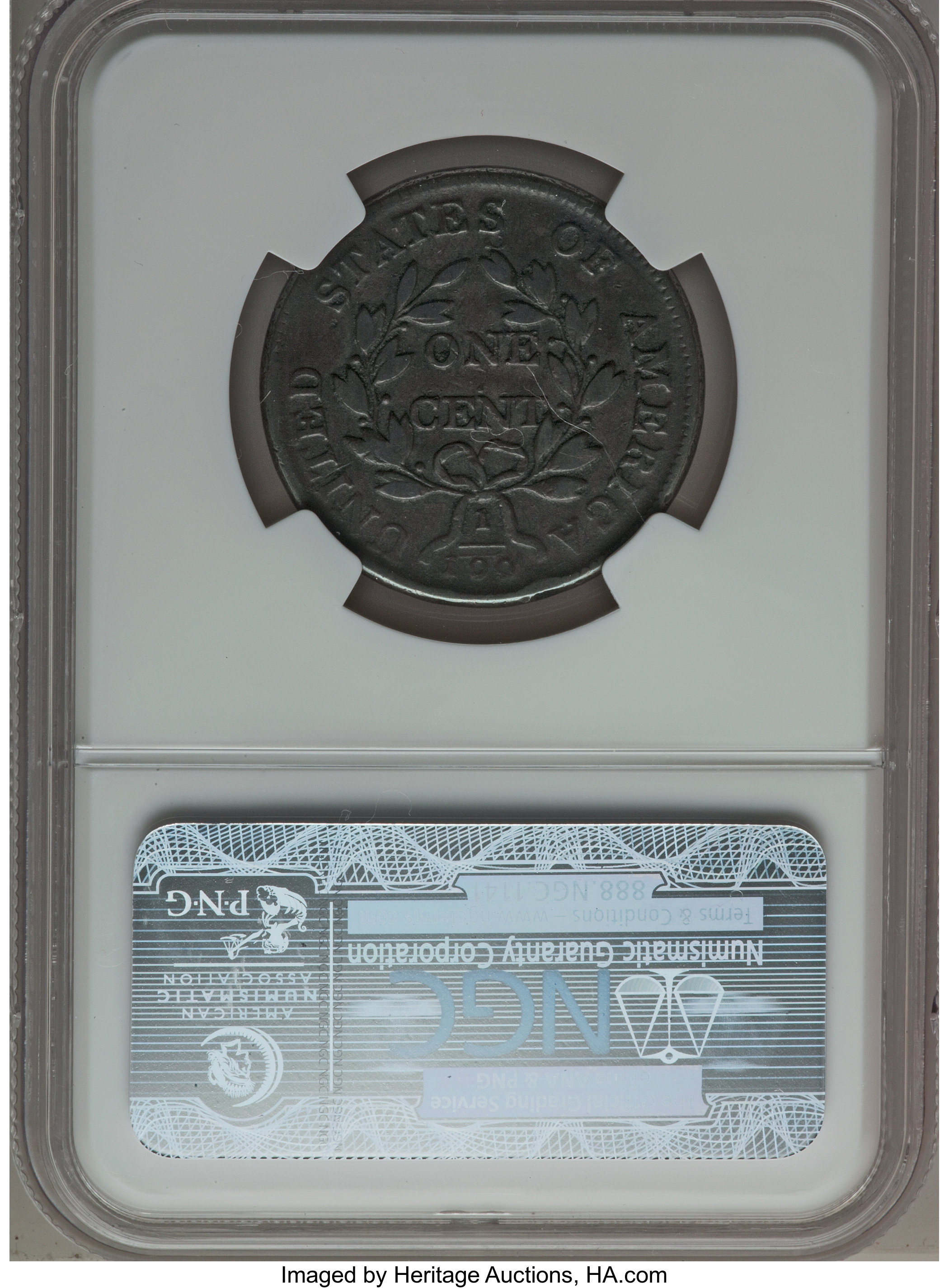 image for: 1802 1C No Stems, S-241, B-20, R.1 Fine 15 NGC. NGC Census: (0/0). PCGS Population (0/2)....