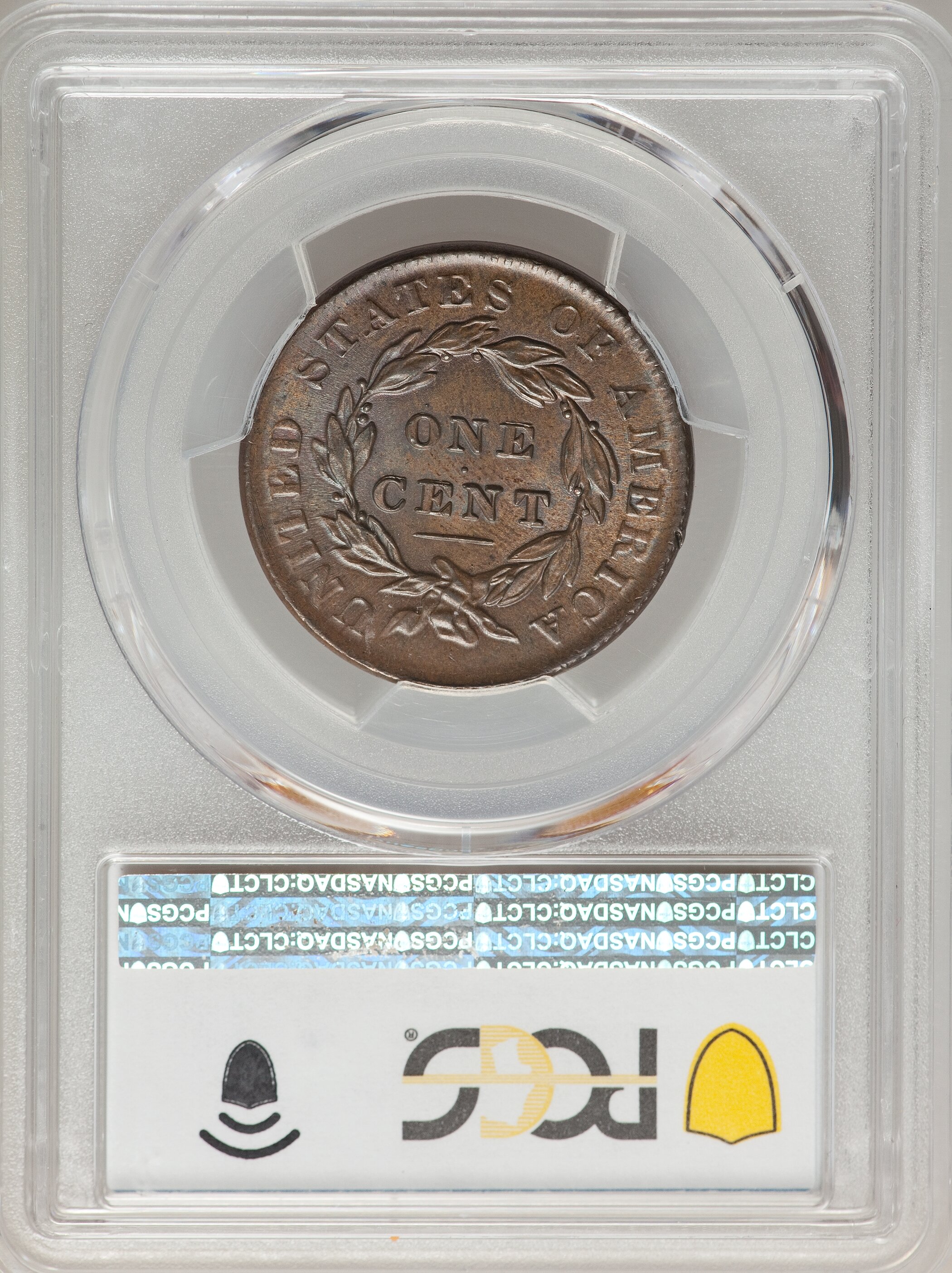 image for: 1833 1C N-3, High R.1, MS64 Brown PCGS. PCGS Population: (3/2). NGC Census: (5/2). MS64. ...