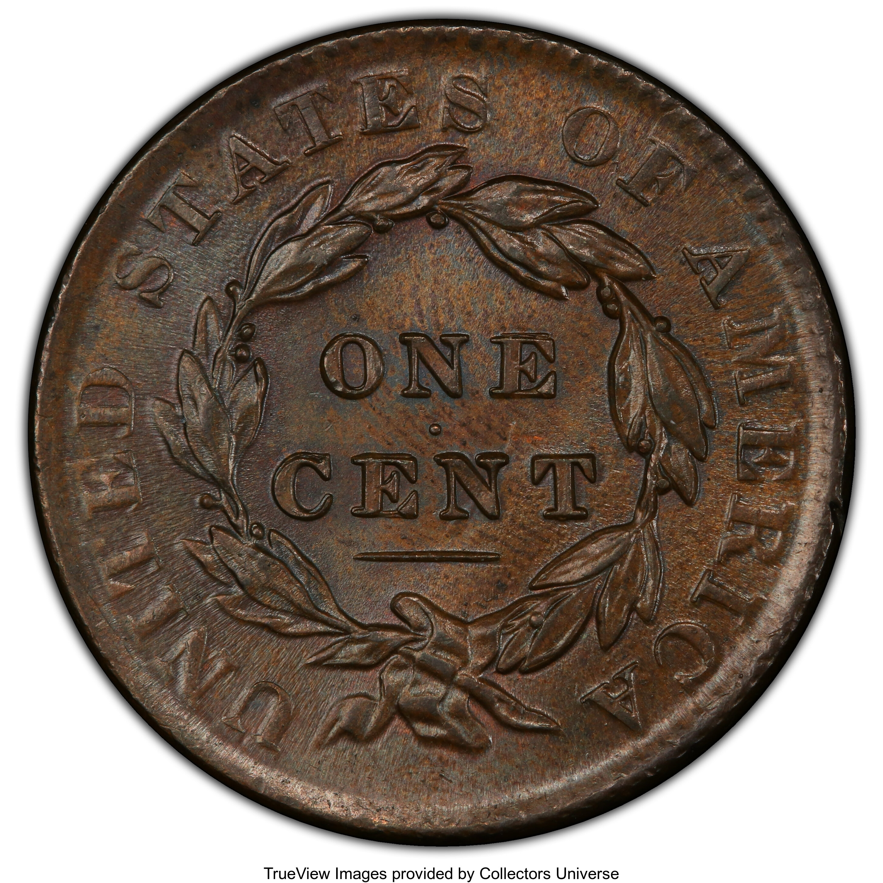 image for: 1833 1C N-3, High R.1, MS64 Brown PCGS. PCGS Population: (3/2). NGC Census: (5/2). MS64. ...