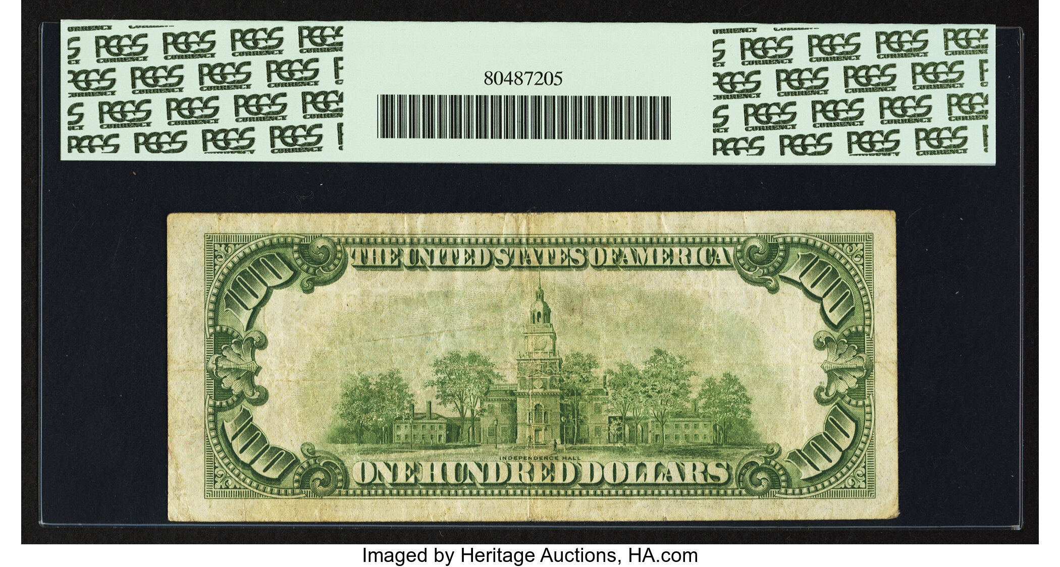 image for: Fr. 2152-L* $100 1934 Dark Green Seal Federal Reserve Star Note. PCGS Apparent Very Fine 20....