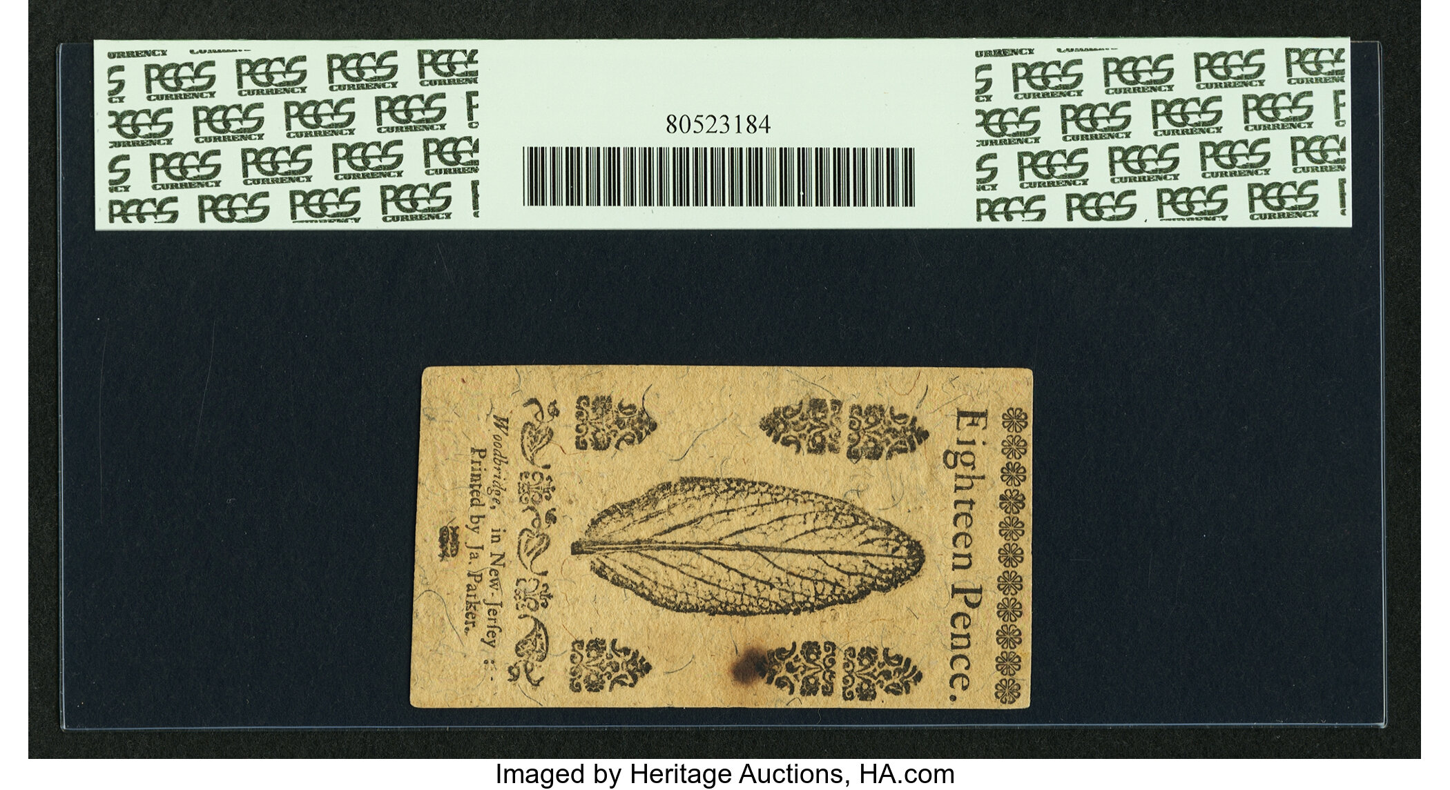 image for: New Jersey June 22, 1756 18d PCGS New 61....