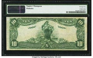 image for: Victoria, TX - $10 1902 Date Back Fr. 621 The Victoria National Bank Ch. # (S)10360 PMG Very Fine 25....