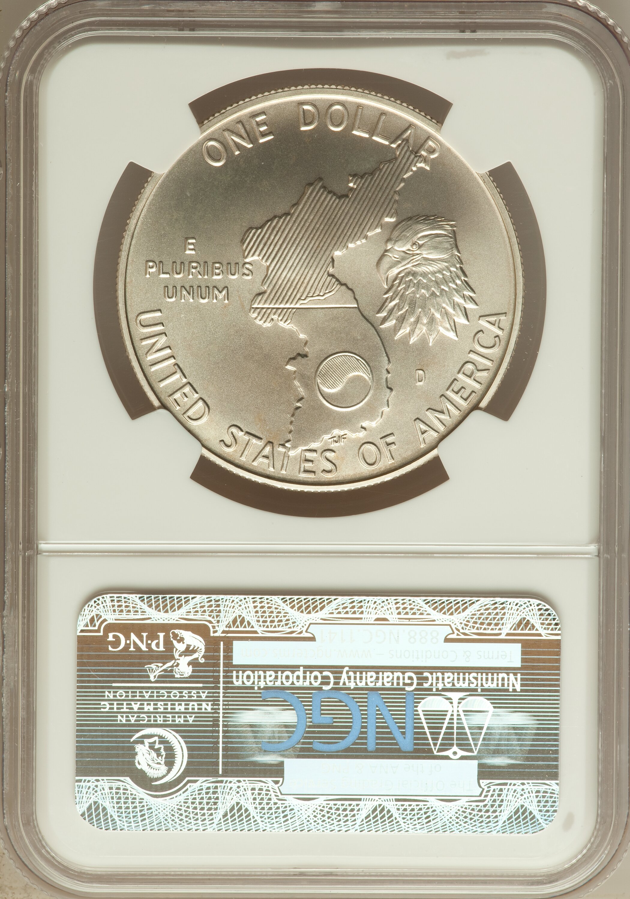 1991-D S$1 Korean War Memorial MS65 thumbnail 23