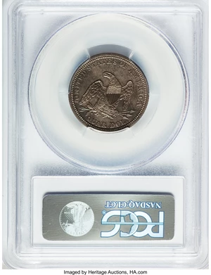 image for: 1849 25C PR65 PCGS. CAC....