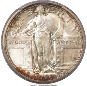 image for: 1916 25C MS66 PCGS. CAC....