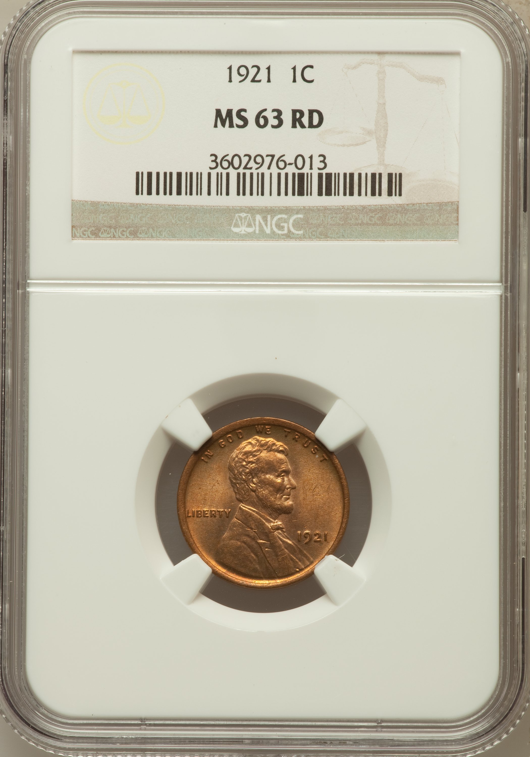 1921 1c MS RD MS62 RD CAC thumbnail 6