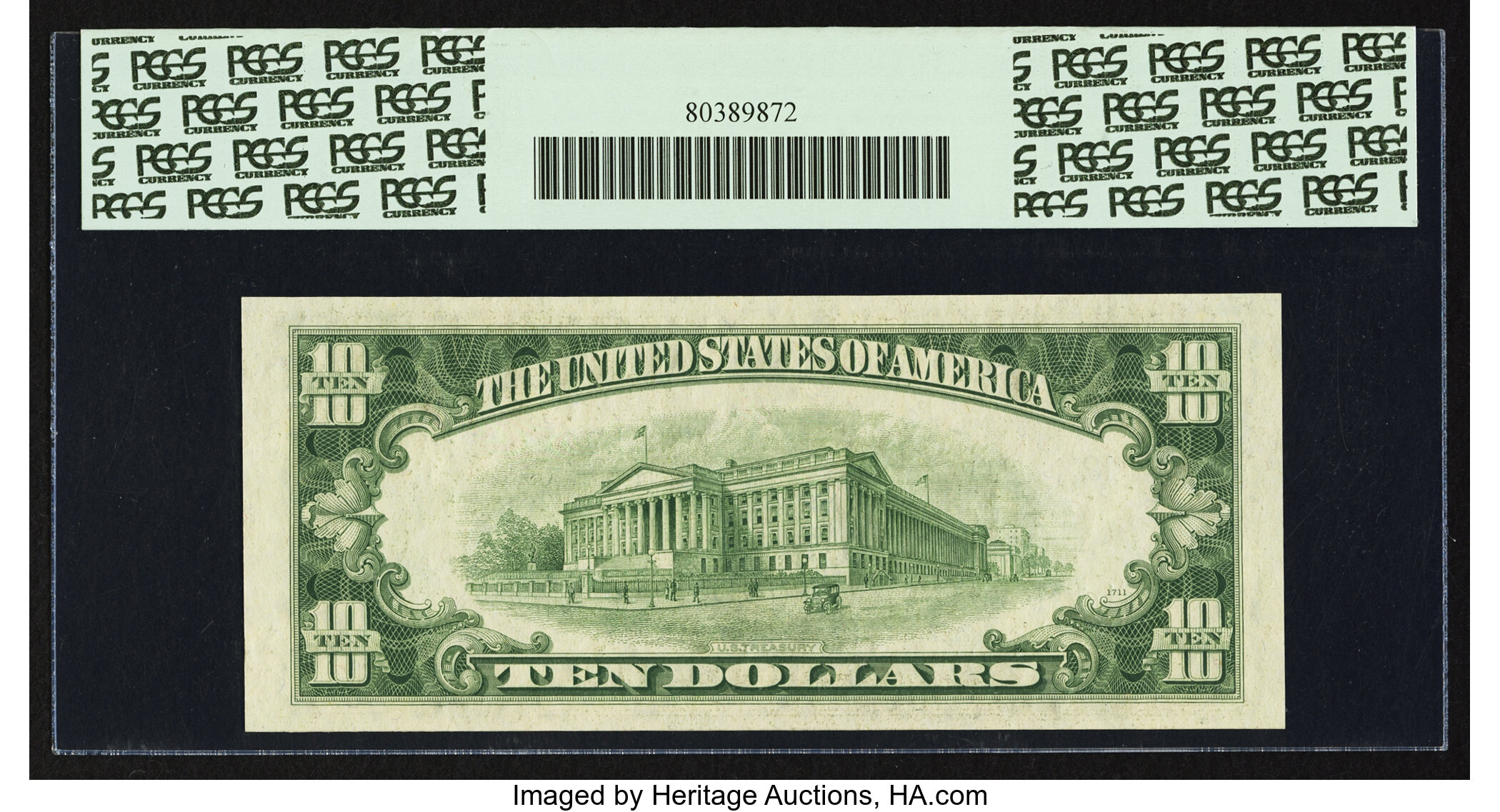 image for: Fr. 2014-L* $10 1950D Federal Reserve Note. PCGS Gem New 66PPQ....