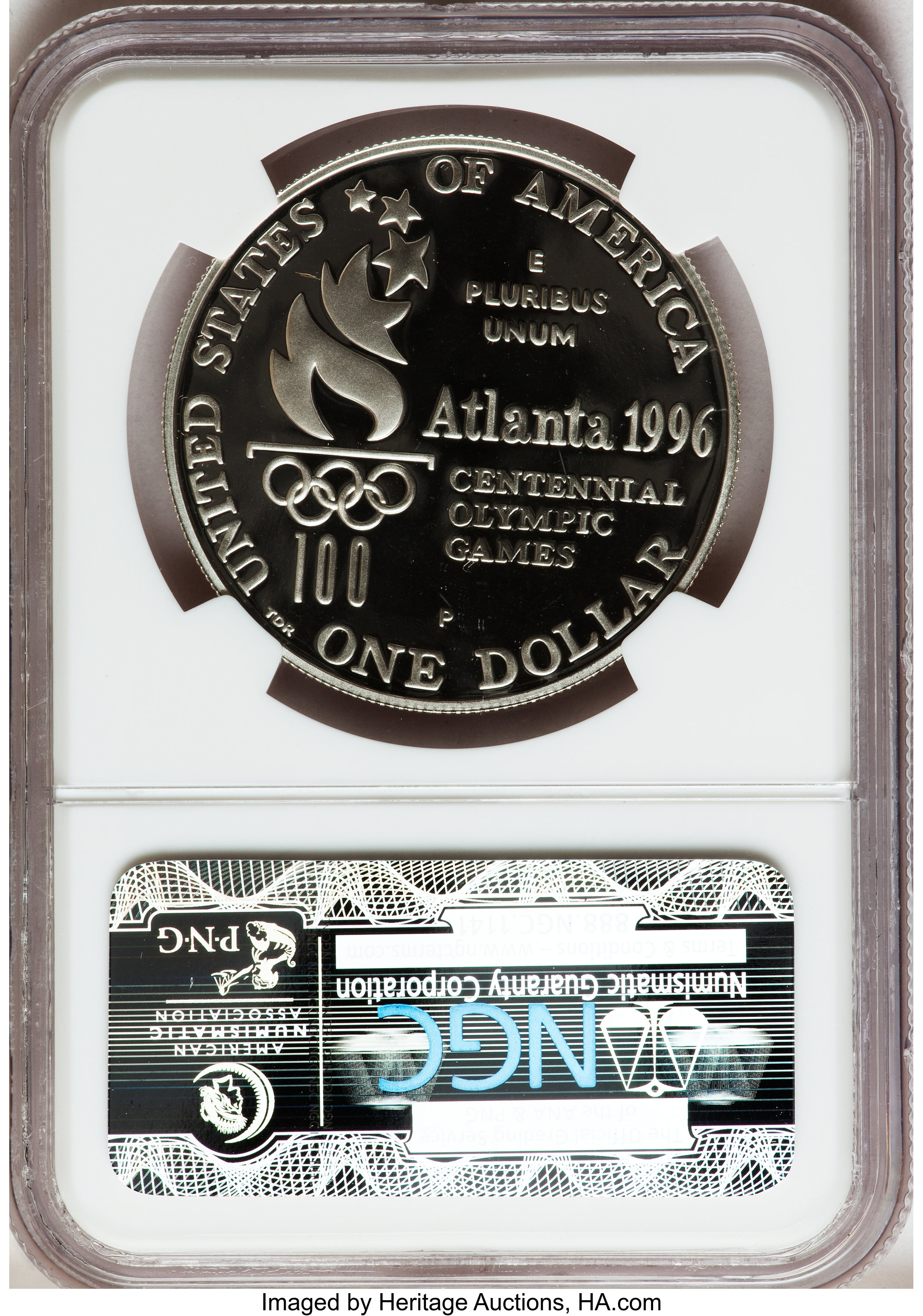 1996-P S$1 Atlanta Olympics High Jump PR DCAM PR69 DCAM thumbnail 20