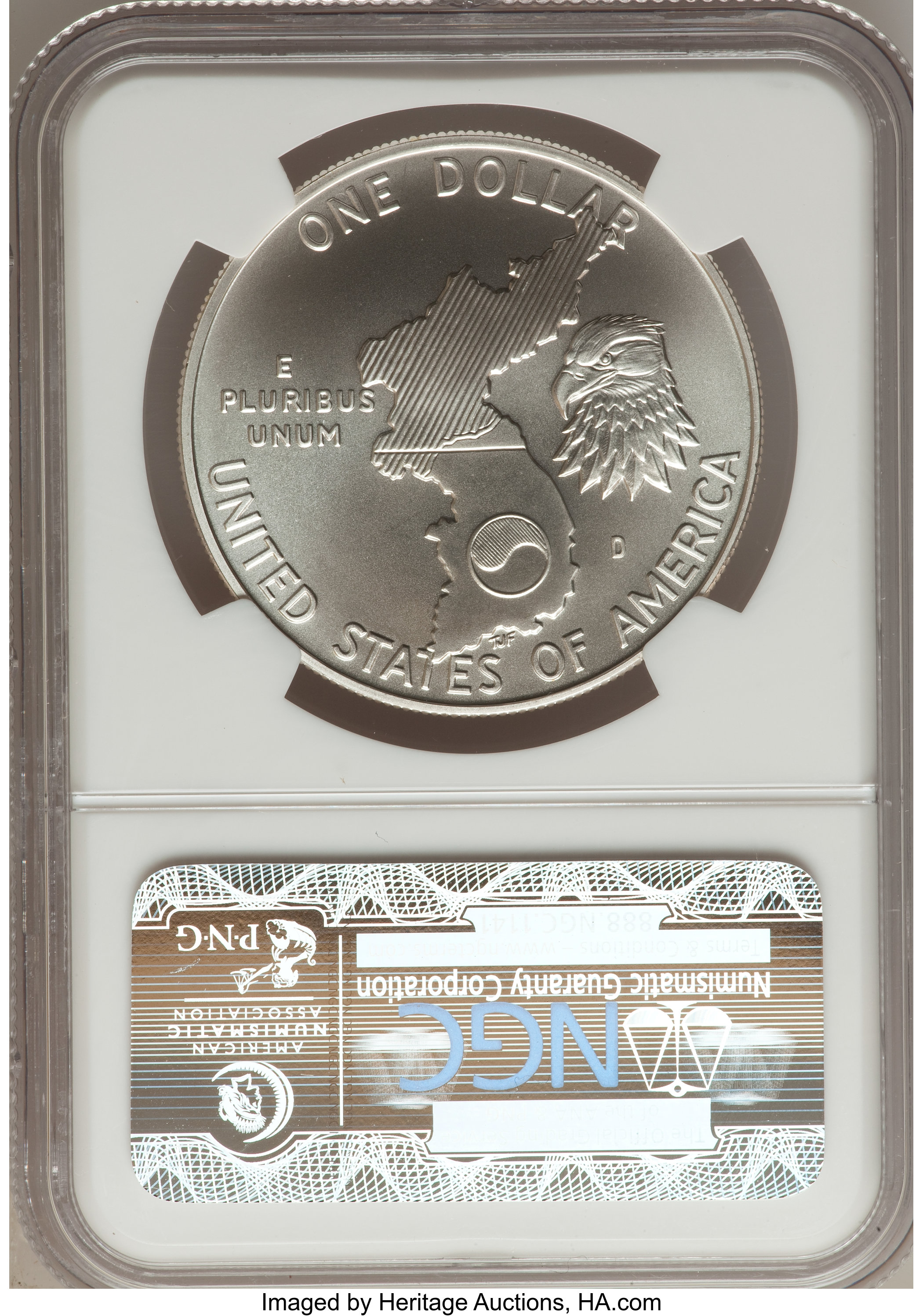 1991-D S$1 Korean War Memorial MS69 thumbnail 18