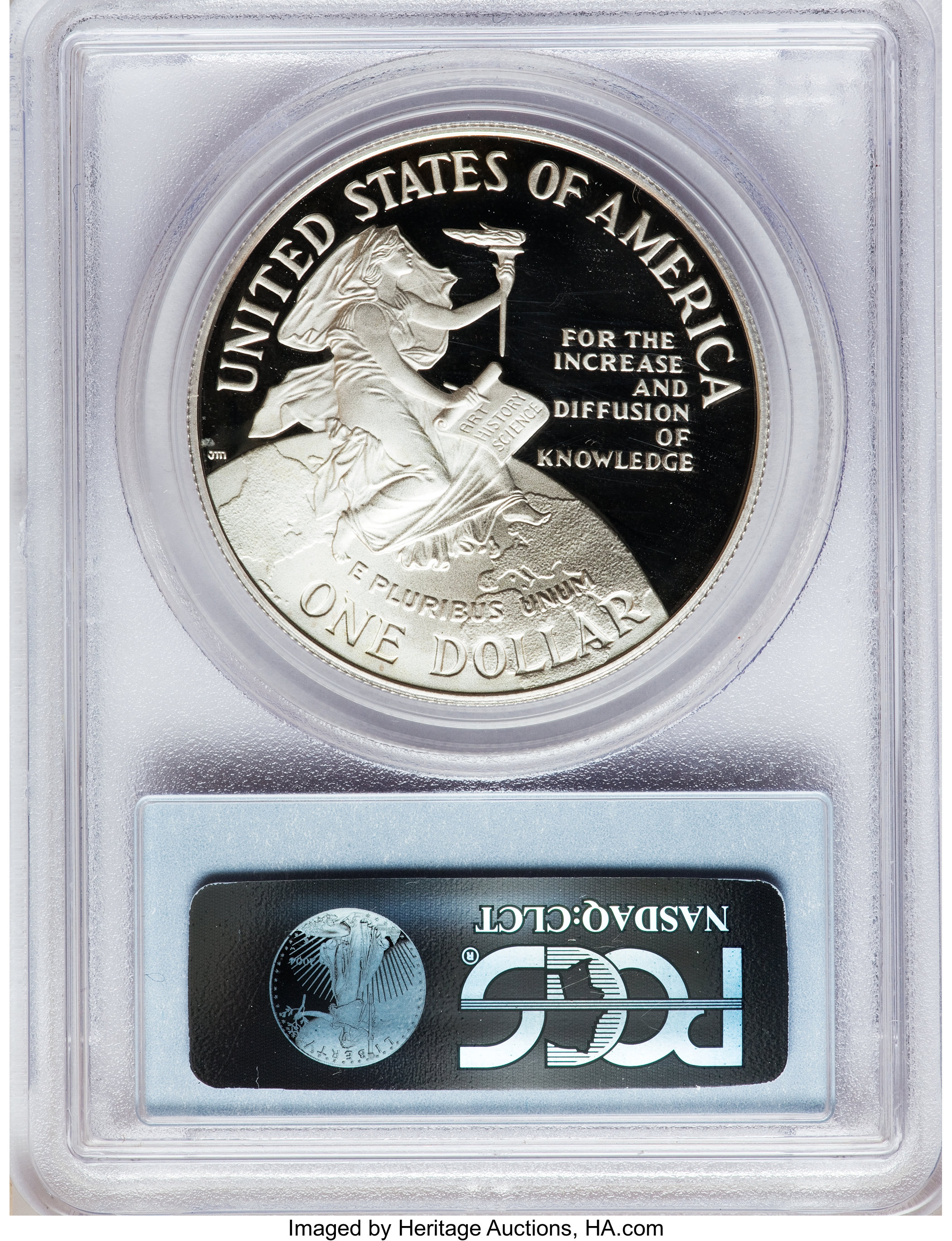 1996-P S$1 Smithsonian Institution 150th Anniversary PR DCAM PR69 DCAM thumbnail 12