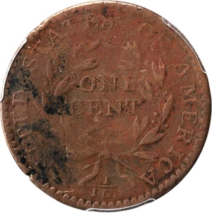 image for: 1794 Liberty Cap Cent. S-47. Rarity-4. Head of 1794. VF Details--Environmental Damage (PCGS).
