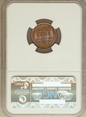 image for: 1909 VDB 1C MS66 Brown NGC. NGC Census: (27/1). PCGS Population (11/0). Mintage: 27,995,000. Numismedia Wsl. Price for prob...