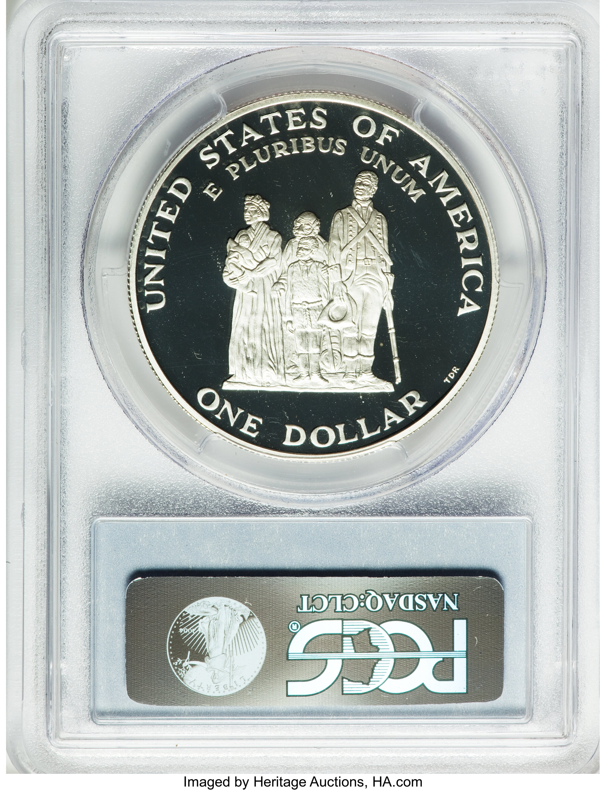 1998-S S$1 Black Revolutionary War Patriots, Crispus Attucks PR DCAM PR69 DCAM thumbnail 14