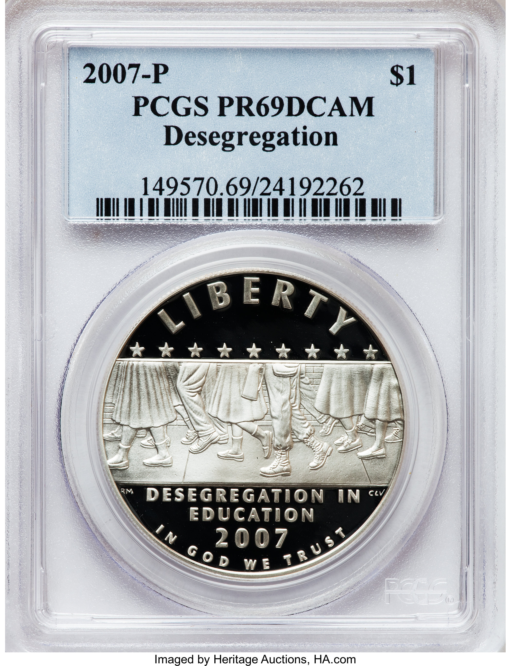 2007-P $1 Little Rock PR69 Deep Cameo PCGS. PCGS Population (1341/414). NGC Census: (1426/1535). Numismedia Wsl. Price for...