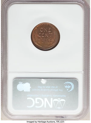 image for: 1940-S 1C Lincoln Cent -- Broadstruck -- MS64 Brown NGC.From The Don Bonser Error Coin Collection Part II...