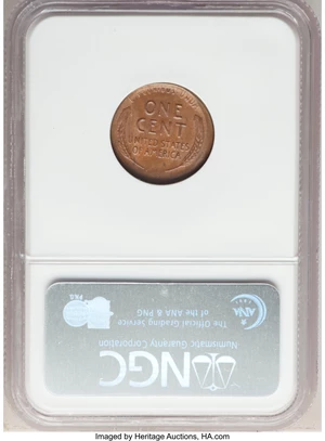 image for: 1946-S 1C Lincoln Cent -- Broadstruck -- MS62 Brown NGC.From The Don Bonser Error Coin Collection Part II...