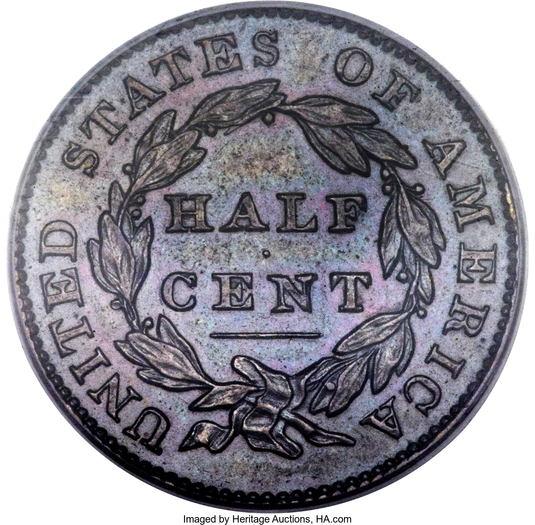 Classic Head Half Cent 1/2c 1831-1836 PR BN [Type] AU58 BN thumbnail 2