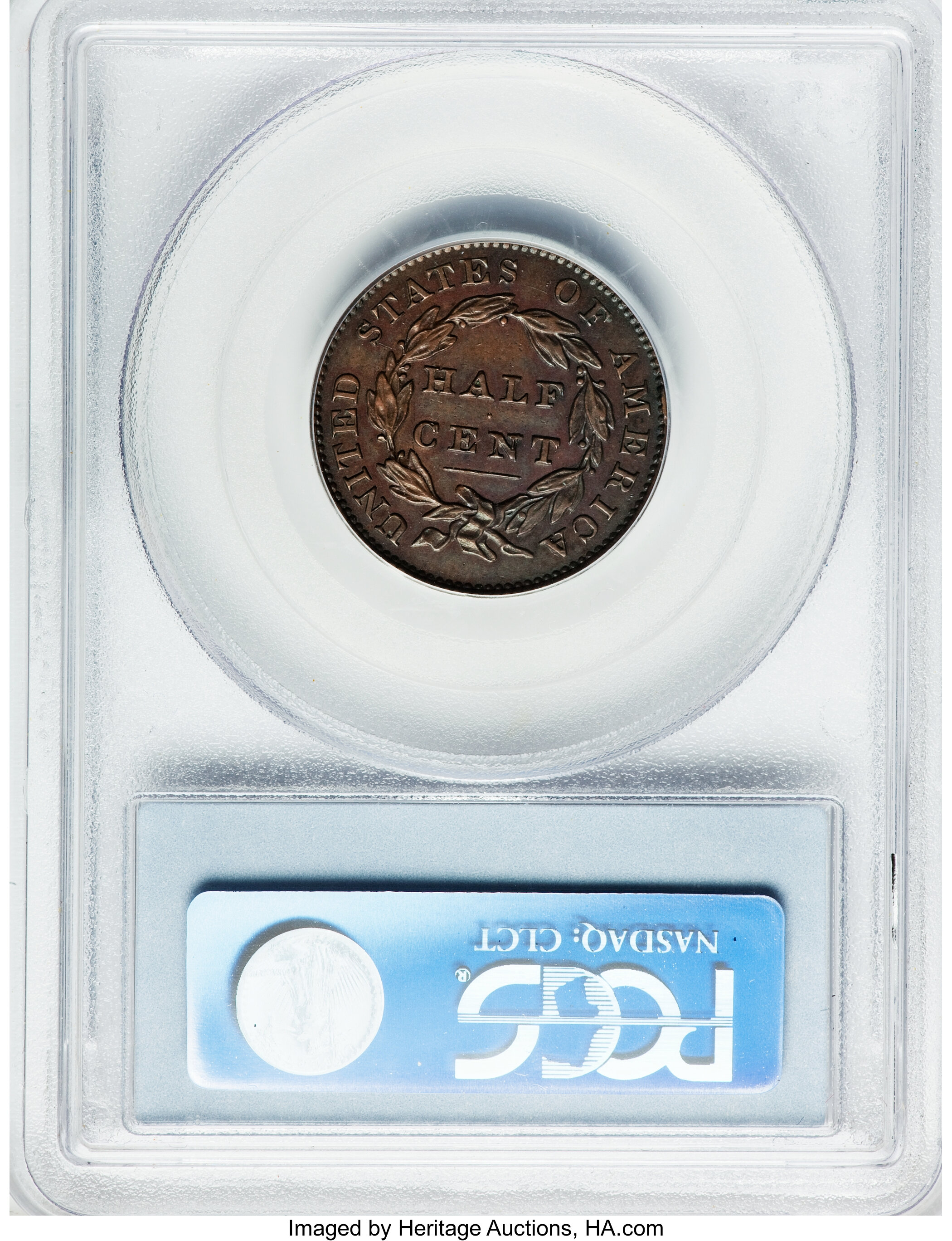 Classic Head Half Cent 1/2c 1831-1836 PR BN [Type] AU58 BN thumbnail 4