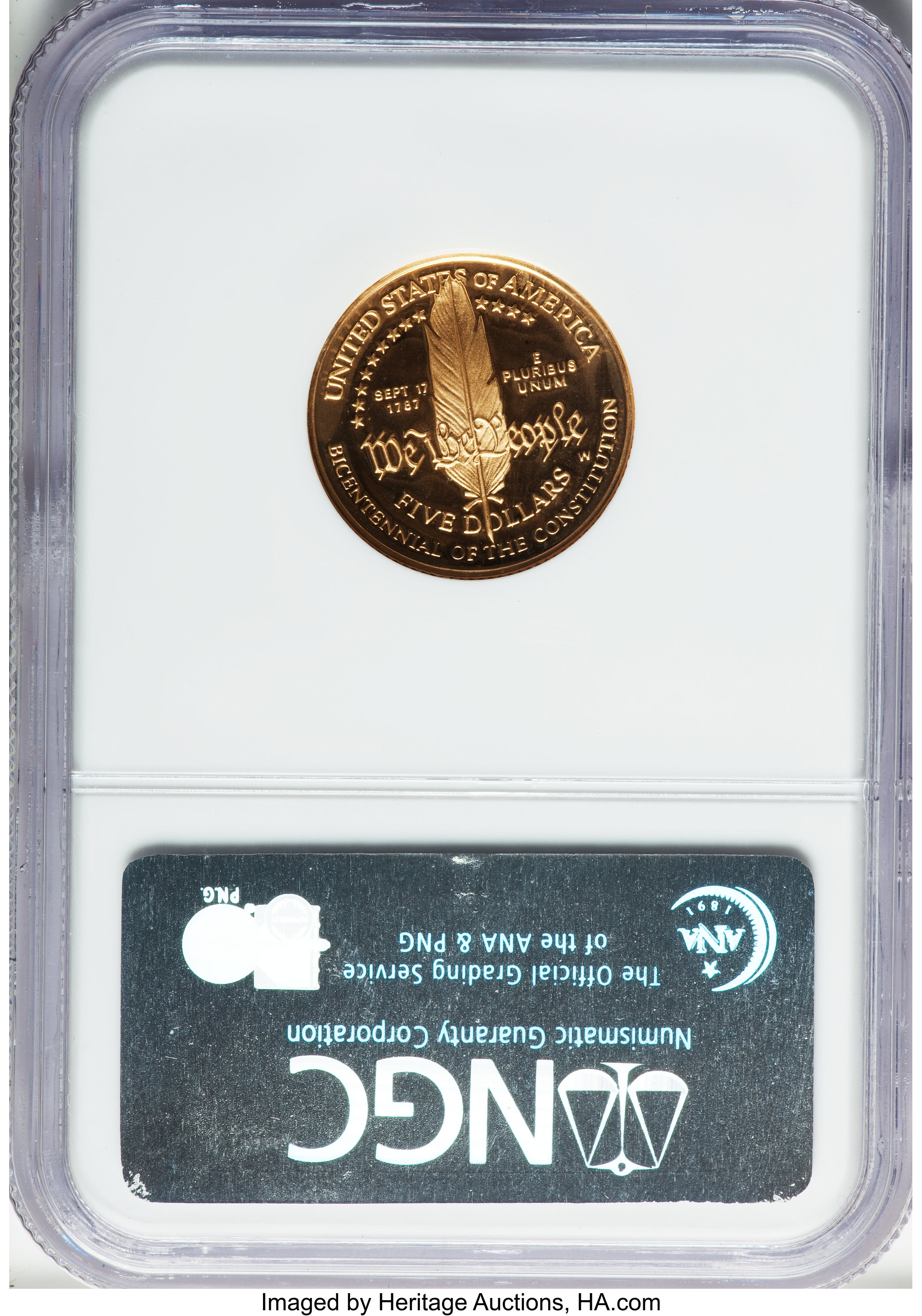 1987-W G$5  Constitution Bicentennial PR DCAM OGP thumbnail 24