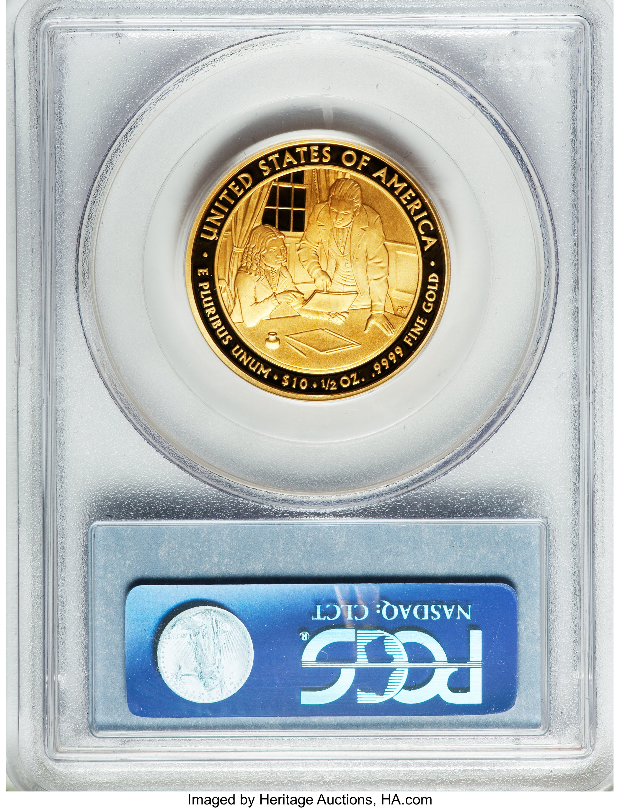 image for: 2009-W $10 Sarah Polk Half-Ounce Gold PR70 Deep Cameo PCGS. PCGS Population (116). NGC Census: (0).From The Twinight Co...