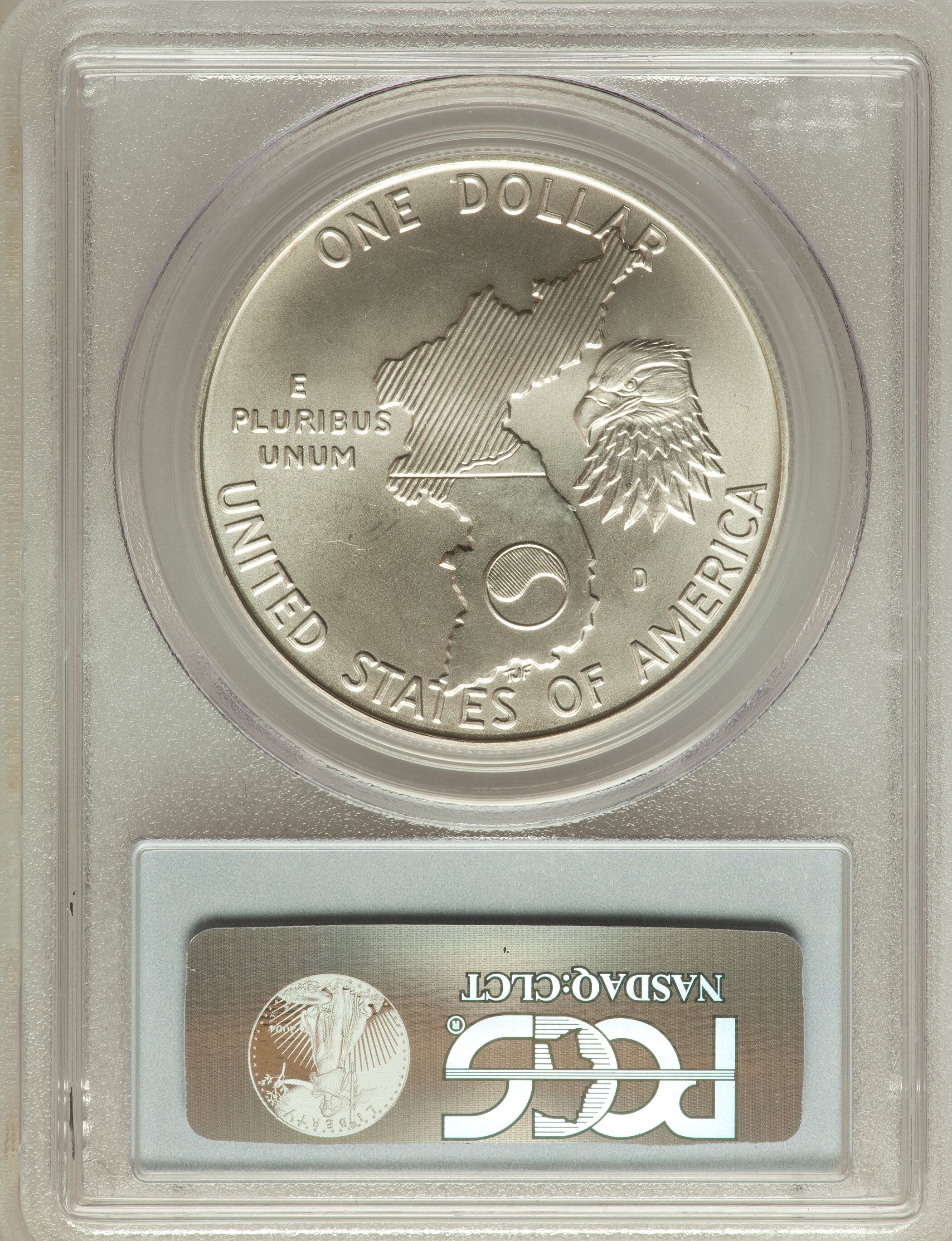 1991-D S$1 Korean War Memorial MS65 thumbnail 2