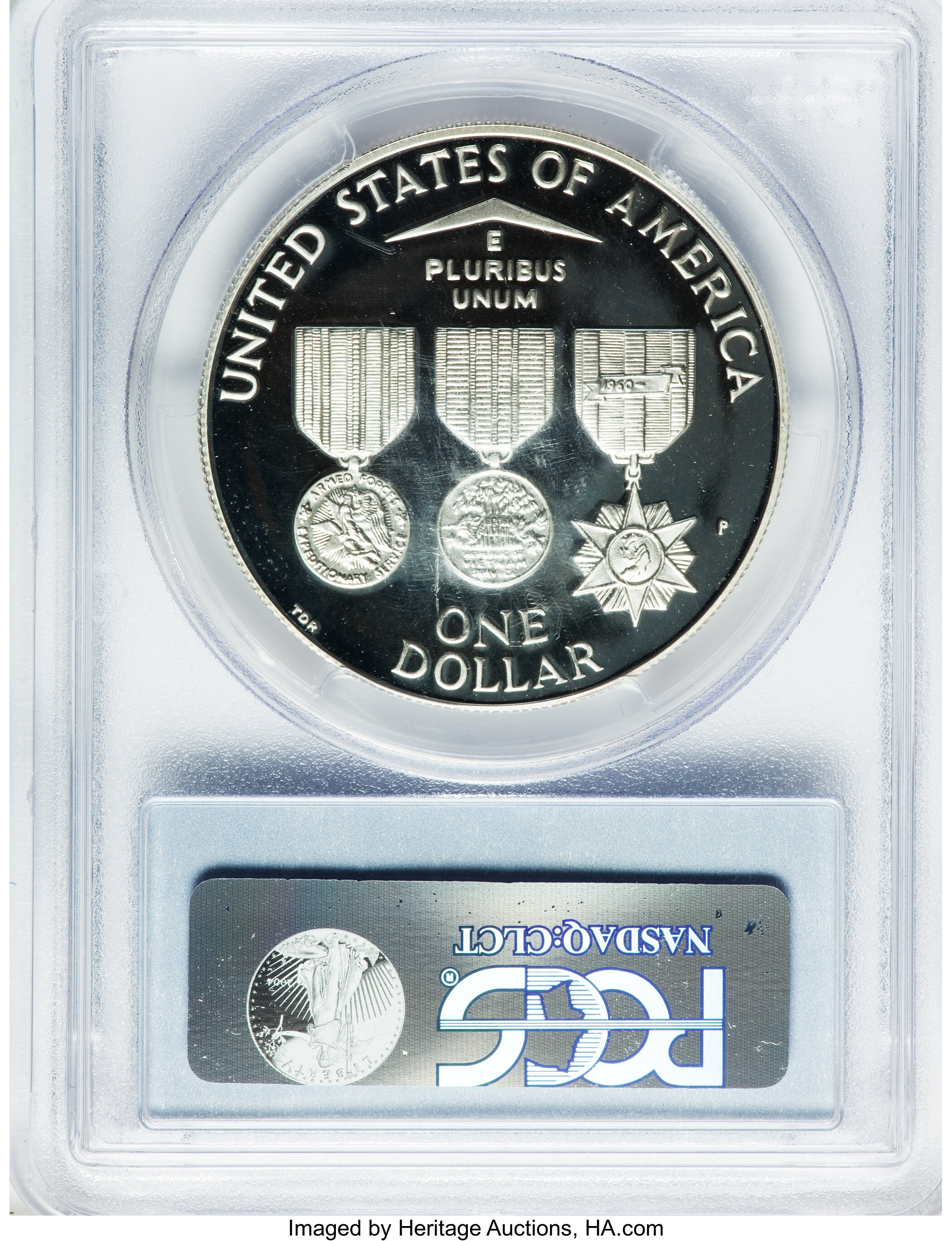 1994-P S$1 Vietnam Veterans Memorial PR DCAM PR68 DCAM thumbnail 2