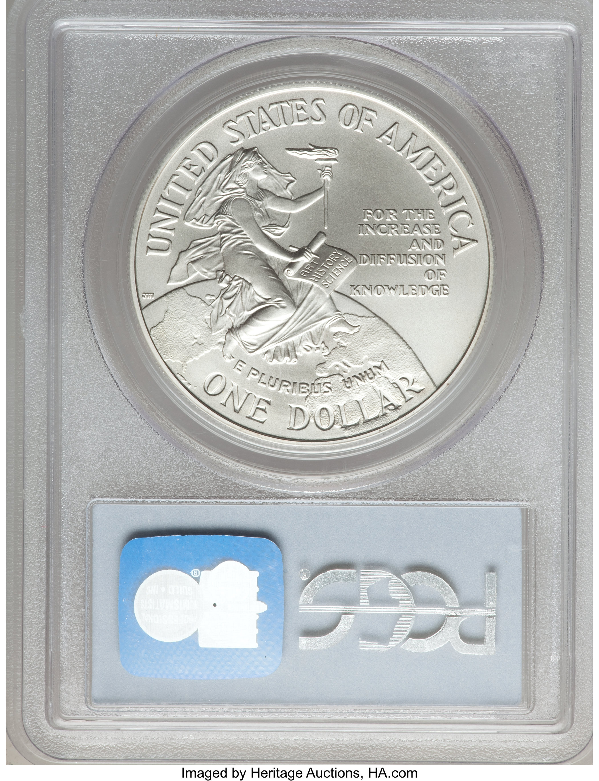1996-D S$1 Smithsonian Institution 150th Anniversary MS65 thumbnail 12