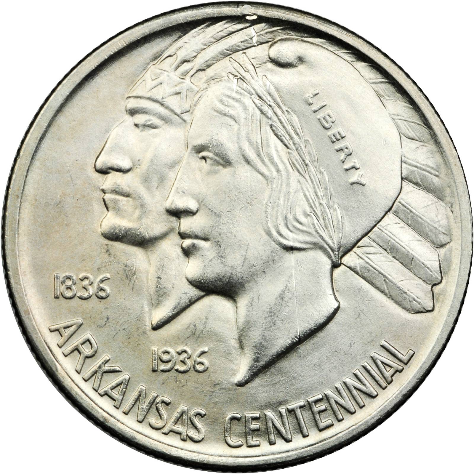1939-S Arkansas Centennial. Unc Details--Scratch (PCGS).