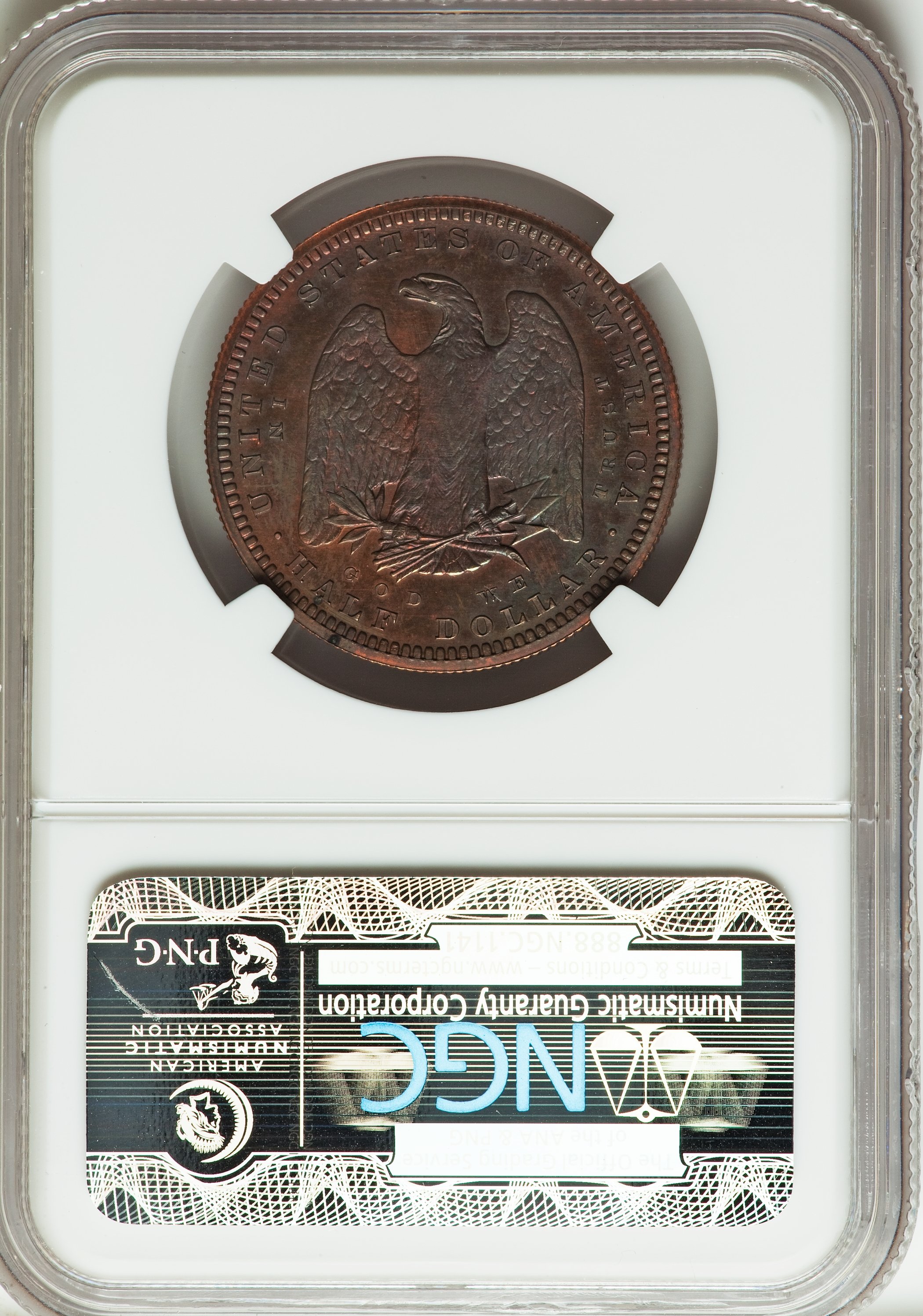 image for: 1879 50C Morgan Half Dollar, Judd-1602, Pollock-1797, Low R.7, PR64 Brown NGC. NGC Census: (1/0). PCGS Population (0/0)....