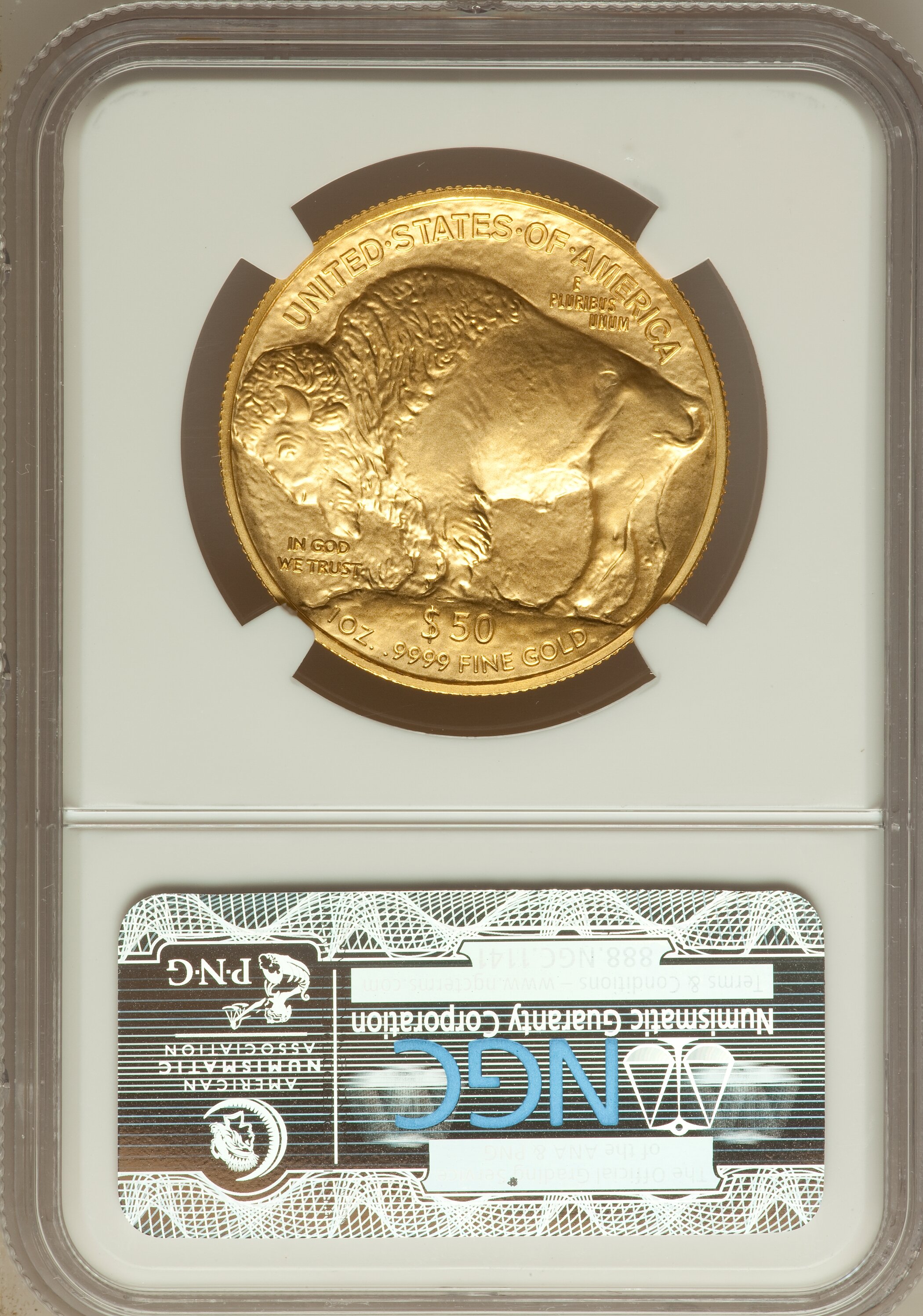 image for: 2013 G$50 One-Ounce American Buffalo MS69 NGC. .9999 Fine. NGC Census: (58/198). PCGS Population (5/1)....